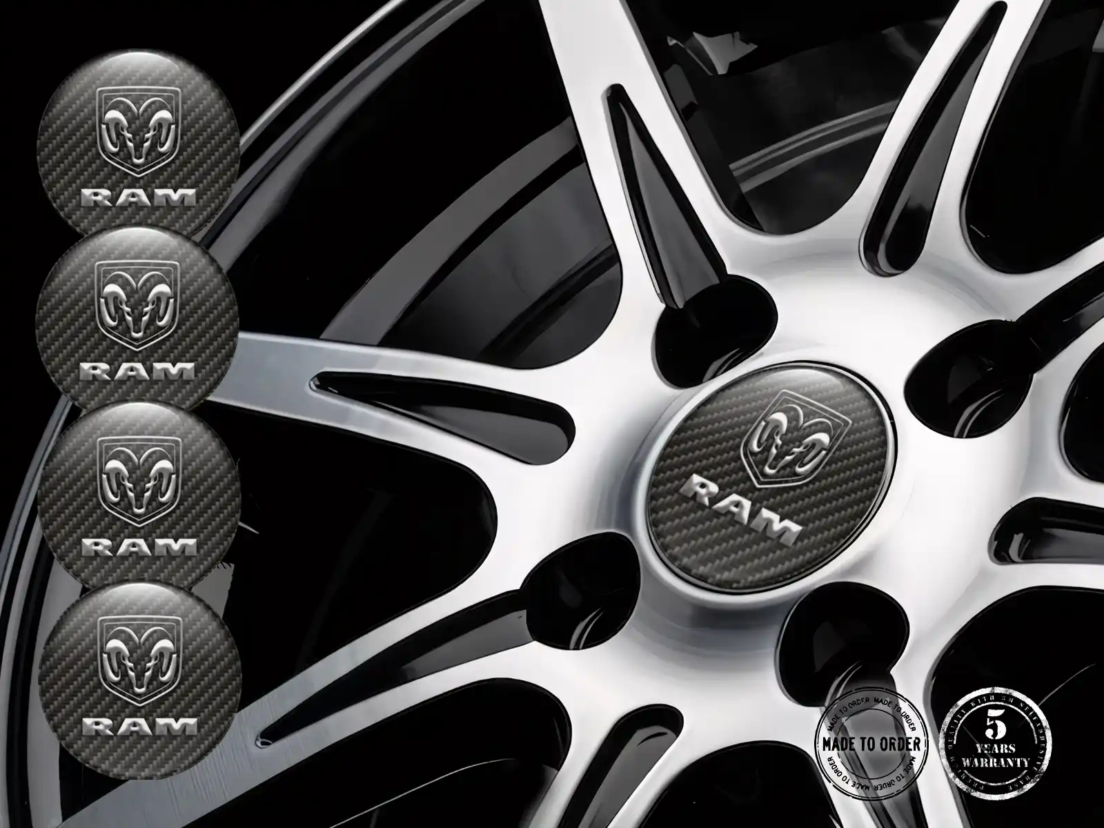 Dodge Édition Décalques Roue Autocollants Silicone Racing